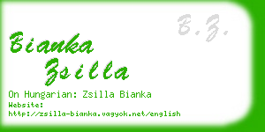 bianka zsilla business card